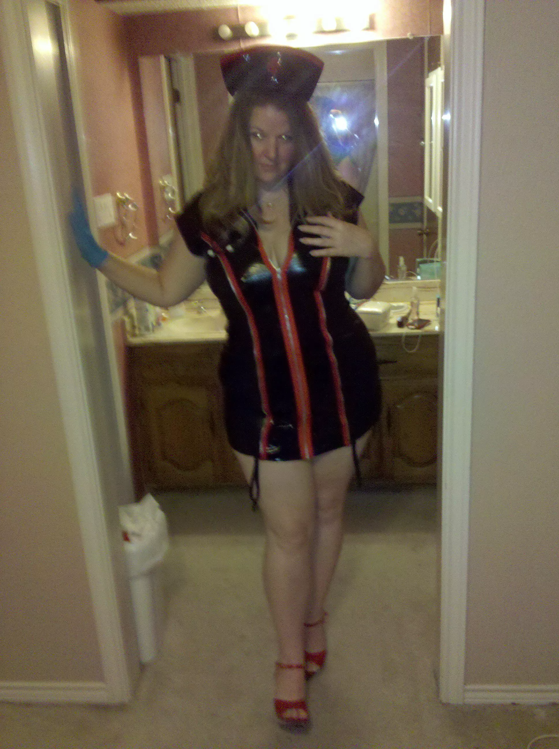 MWF redhead 44GG’s naughty nurse