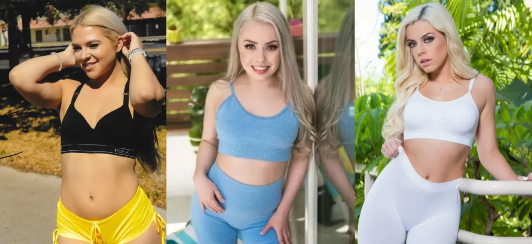 [Rharri Rhound] vs [Haley Spades] vs [Allie Nicole] which blonde in this triple threat is best?