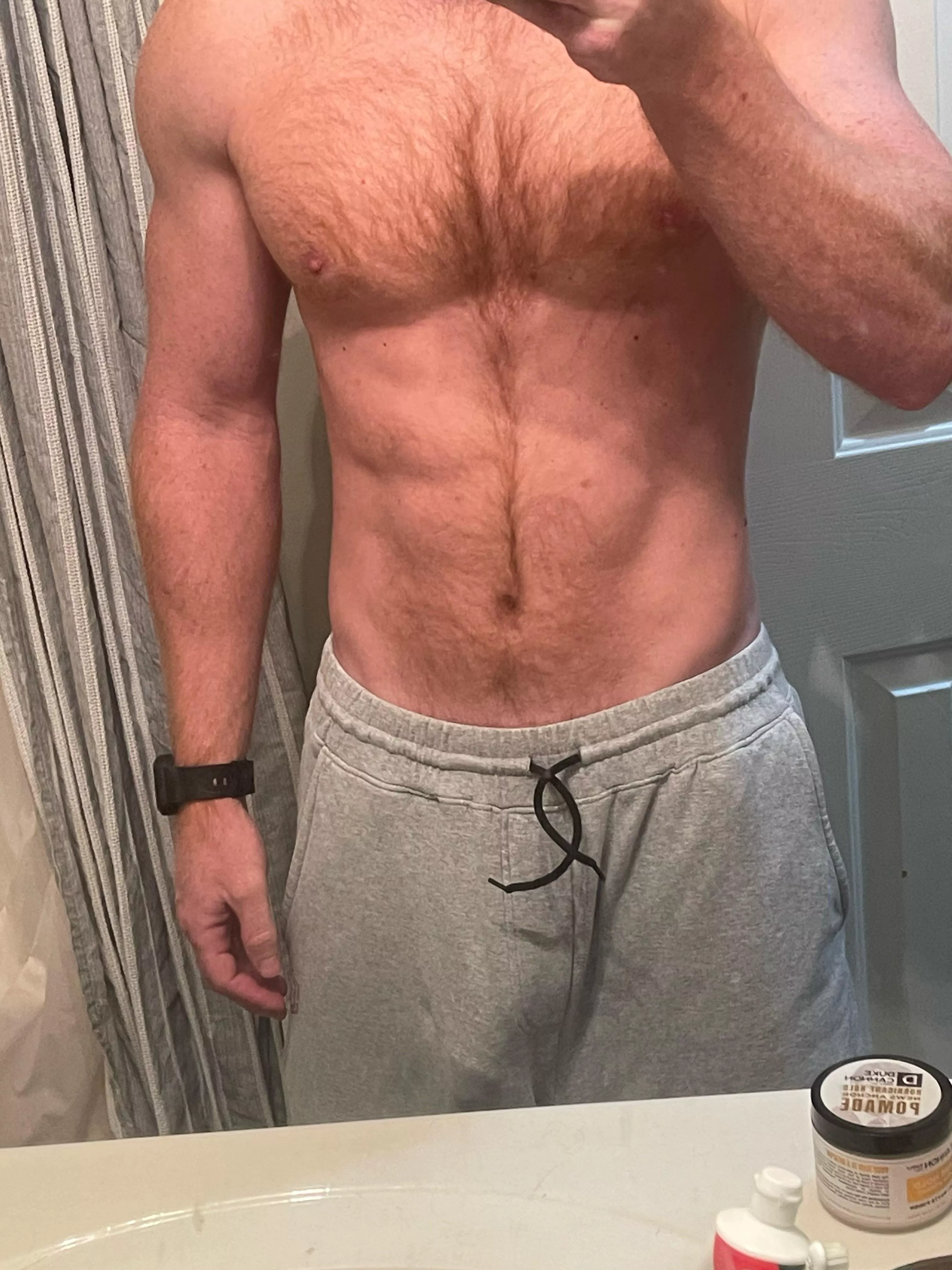 Saturdays for real dads means ball games and birthday parties. These sweats ok for both? (40)