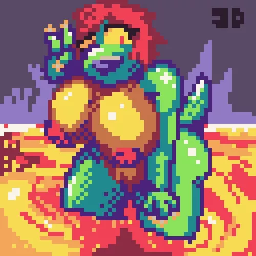 Standing in lava [f](OC)