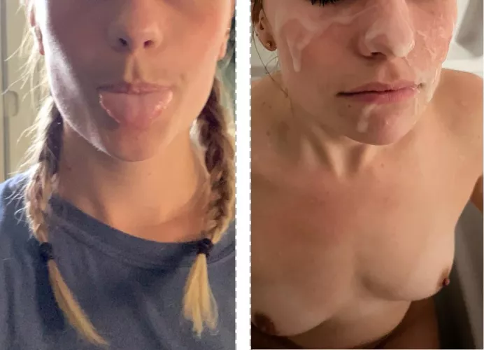 The before and after 😁