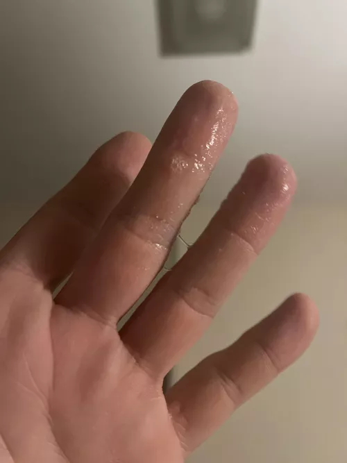 This is how wet he gets when running throught the shield when I am denied🫠🫠