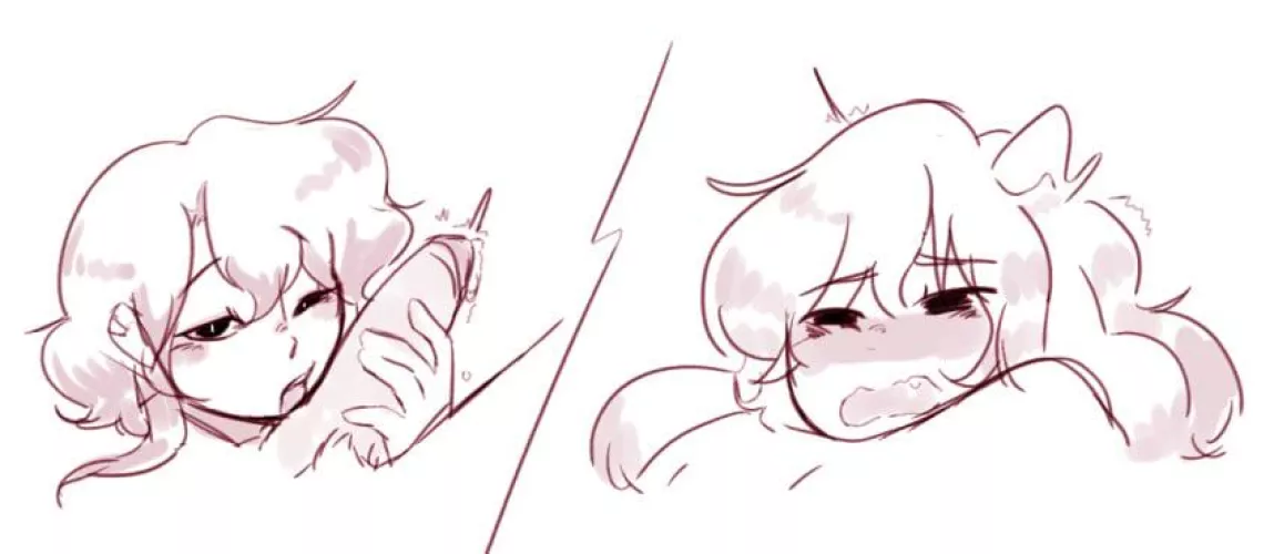What [Asriel] sees vs What [Chara] sees (channydraws)