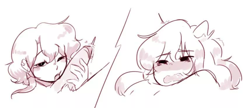 What [Asriel] sees vs What [Chara] sees (channydraws)