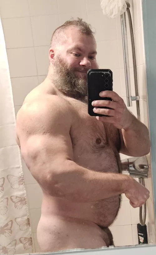 Who wants a shower with daddy?