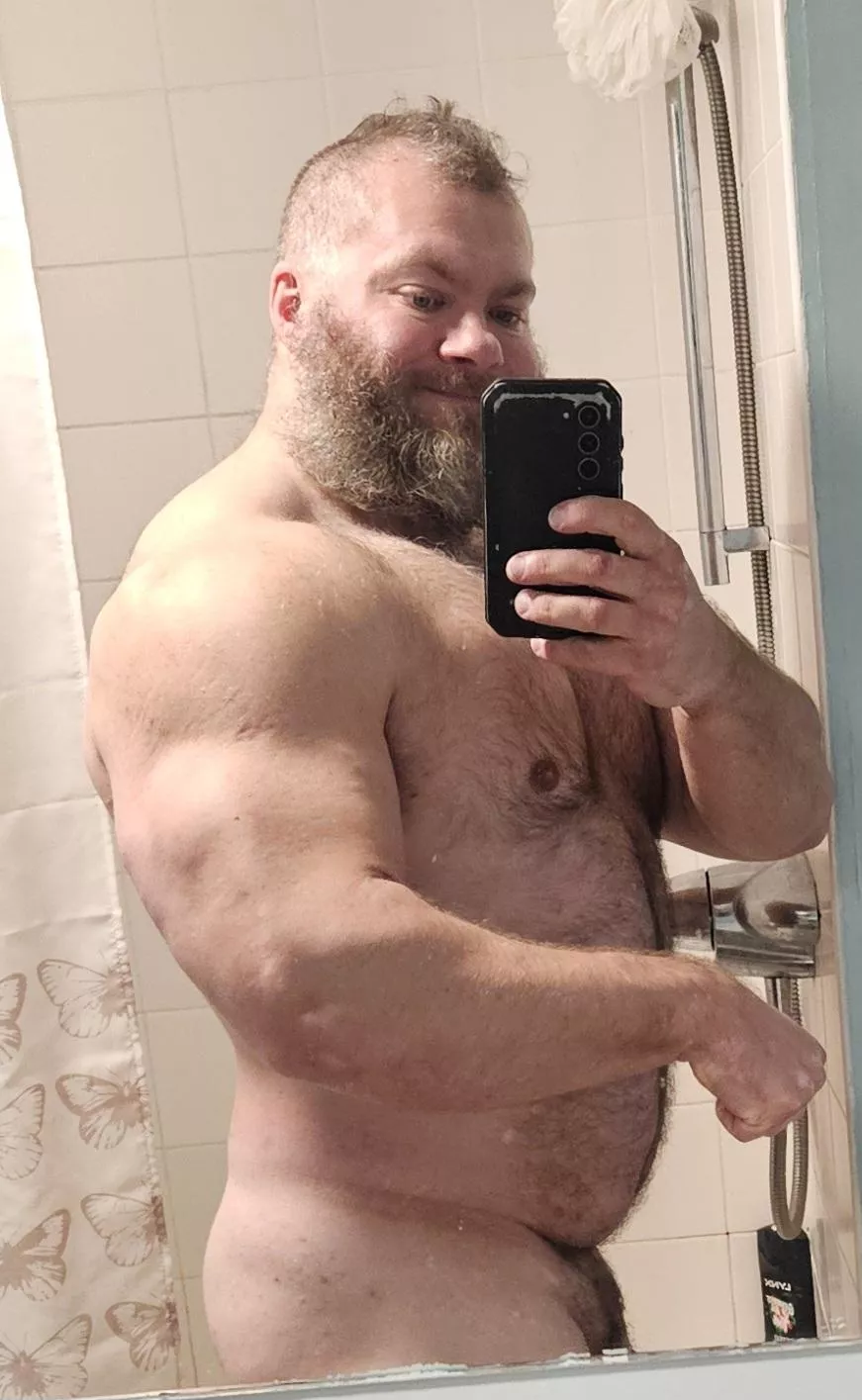 Who wants a shower with daddy?