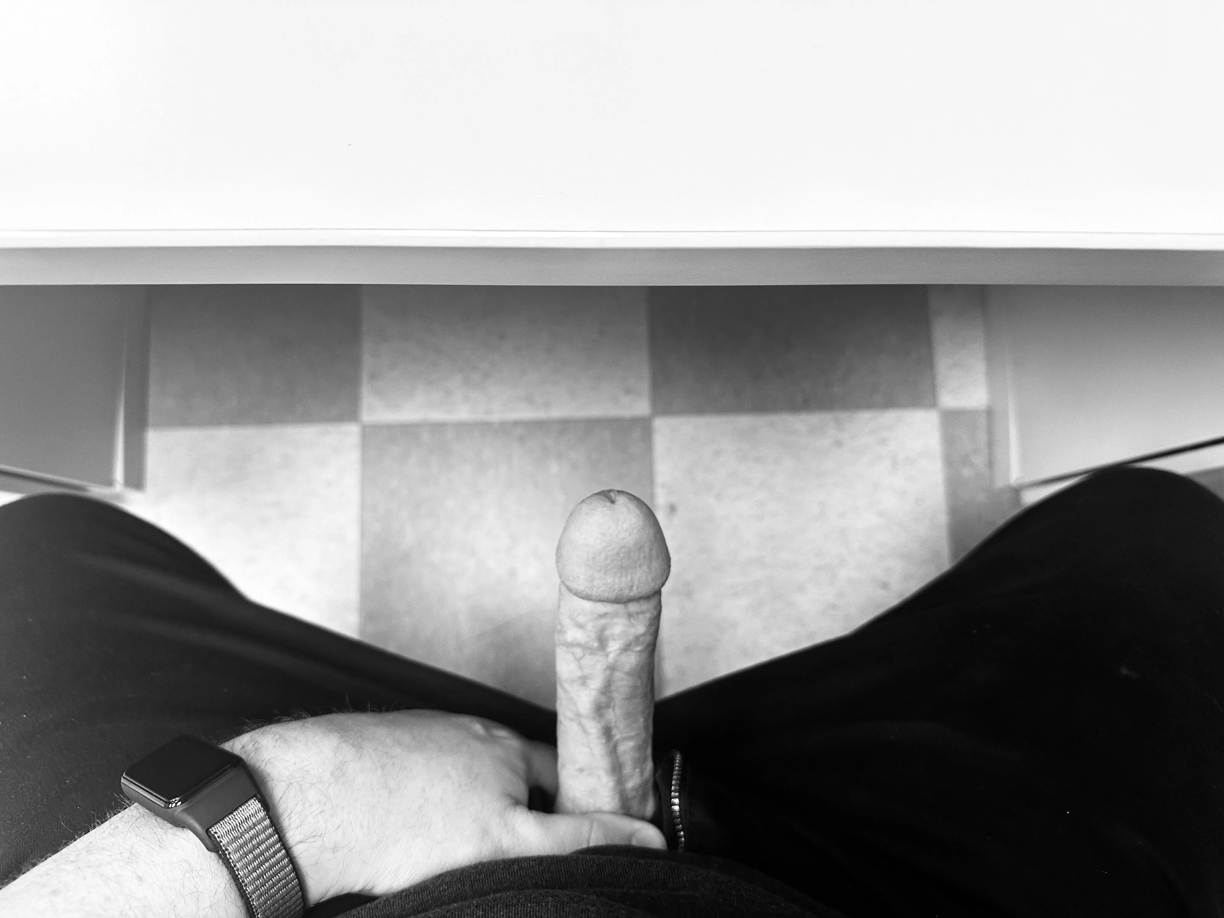 Who’s under the desk?