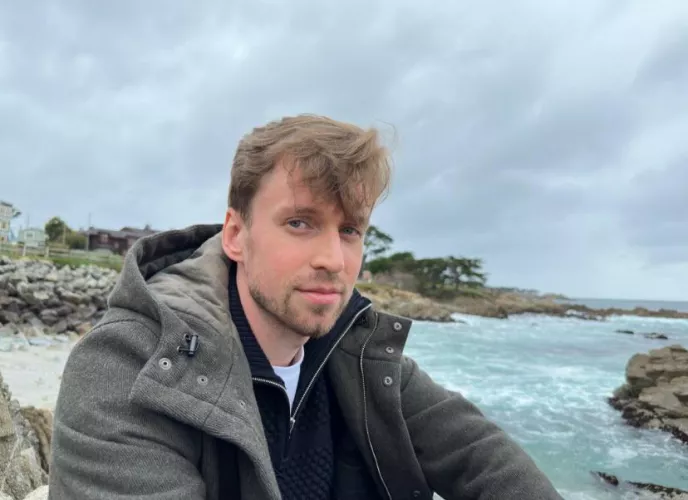 Windswept and wave watching