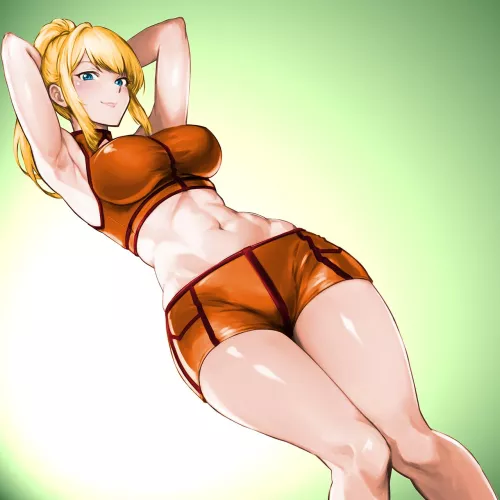 Zero Mission Samus Aran artwork by (minamoto80486)