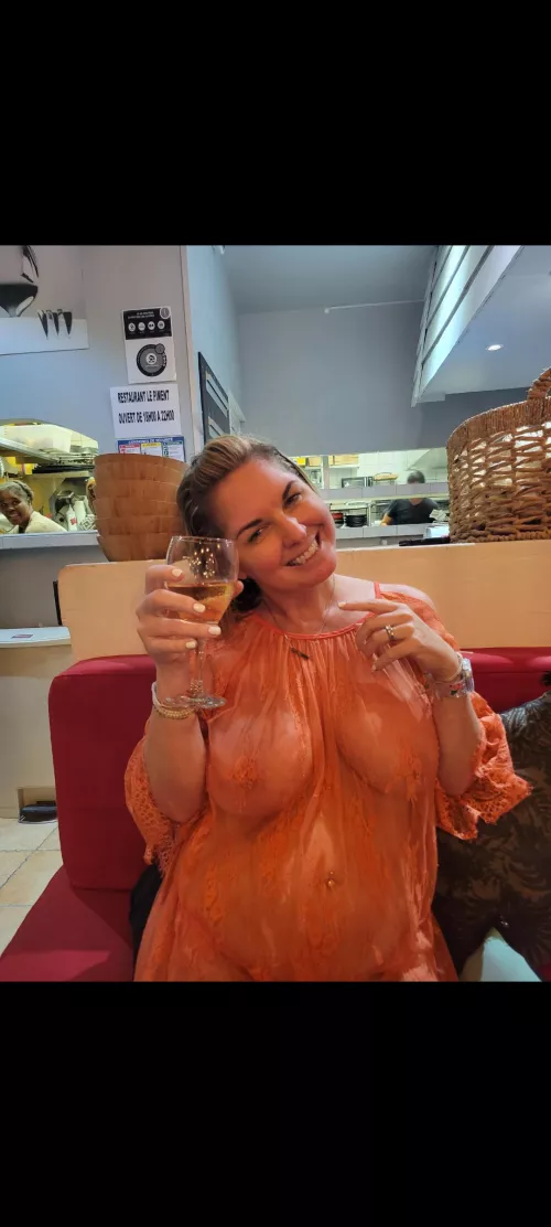 After a long beach day a coverup and nothing else seemed appropriate.