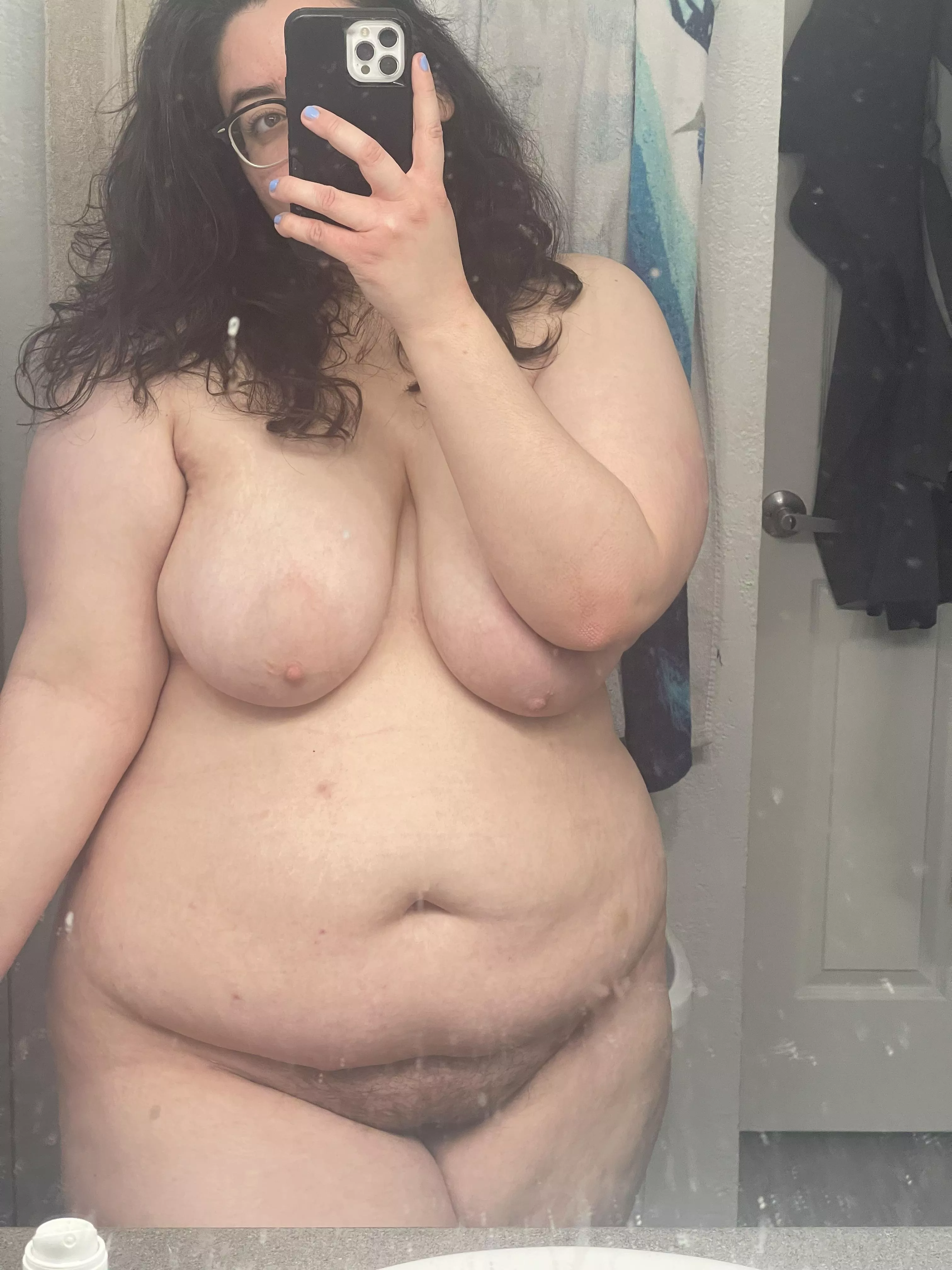 All soft with messy hair