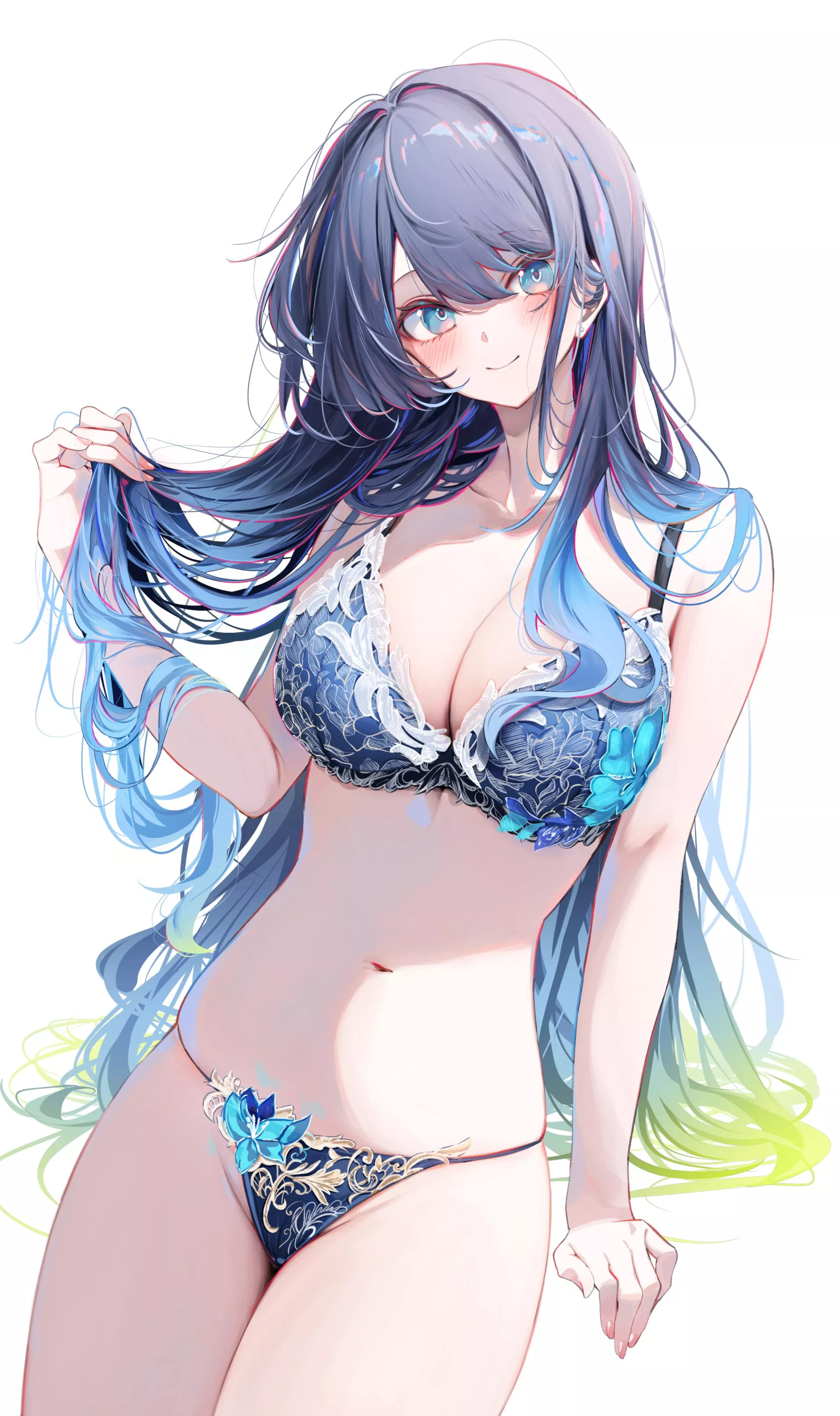 Blue Lingerie [Artist's Original]