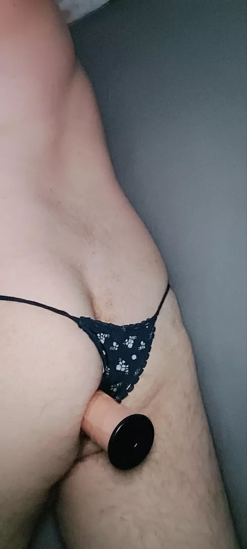 Dildo deep in my ass