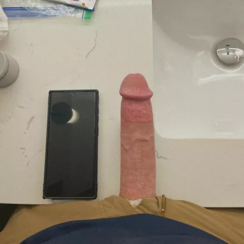 How does my cock look next to my S23 Ultra?