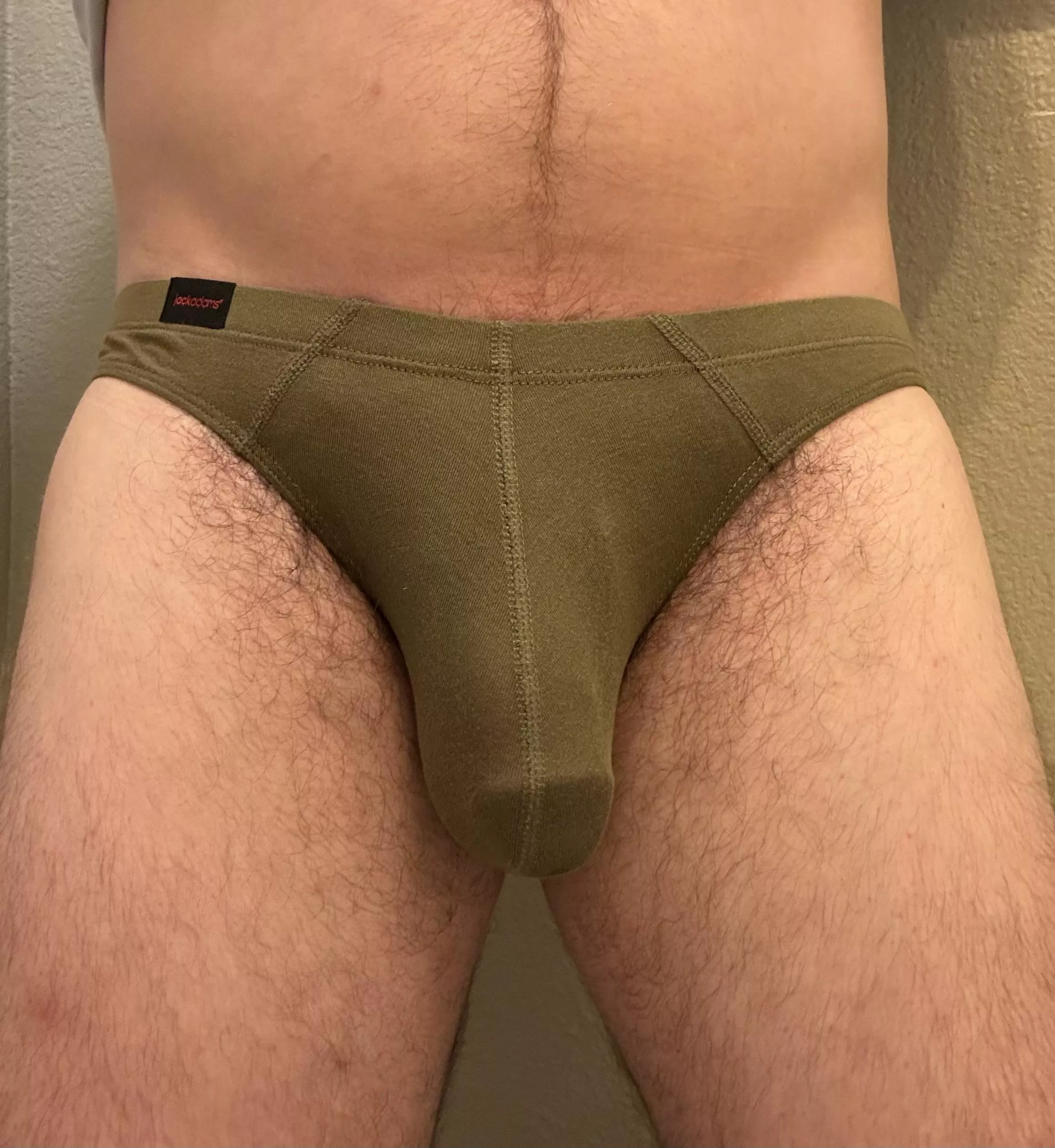How’s my bulge in these bikini briefs?