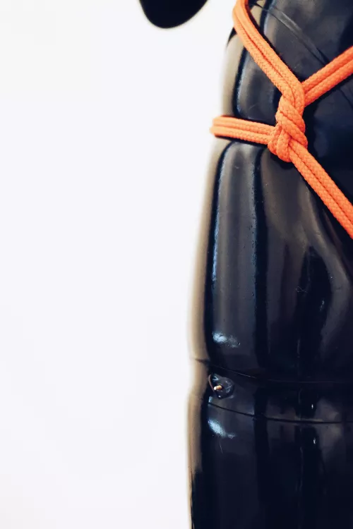 I love the skindentation this rope harness gives me!