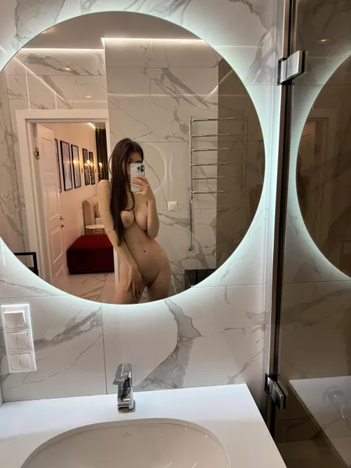 I really like taking pictures of myself in this room. It's beautiful