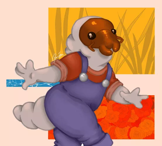 I think beetle babies(grubs) are pretty cute [art by me]