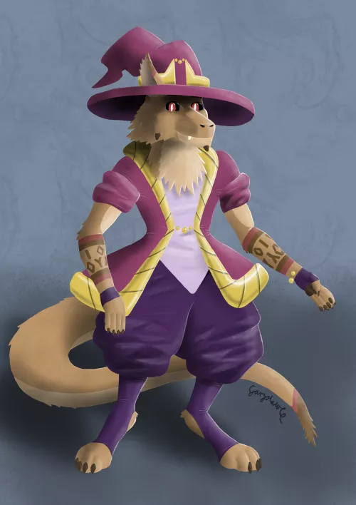 I tried drawing my fursona in a new style.Not the best results, but I'm relatively proud.