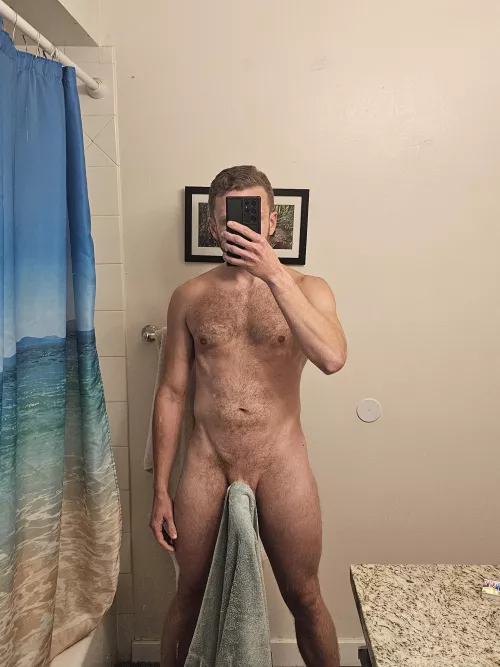 I tried to take my towl off