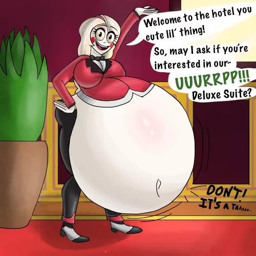 {Image} Carnivorous Charlie (Art by SirEdwardthe3rd) [Oral Vore, Female Pred, Demon Pred]