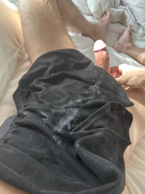 Just soaked my sweaty gym undies again in another thick load of cum. Going to put them back on and go workout. I’d honestly love to wrap them around your face as I breed you from behind, getting you addicted to my scent as I blast your insides with ano