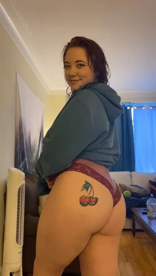 Looking like someone caught me dancing in the kitchen