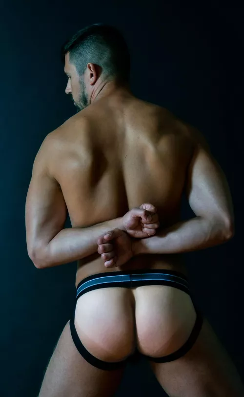Love wearing my jockstrap while tops share me
