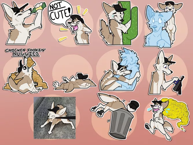 Mach Fennec Sticker Pack! (slightly older art, forgot to post them lol)
