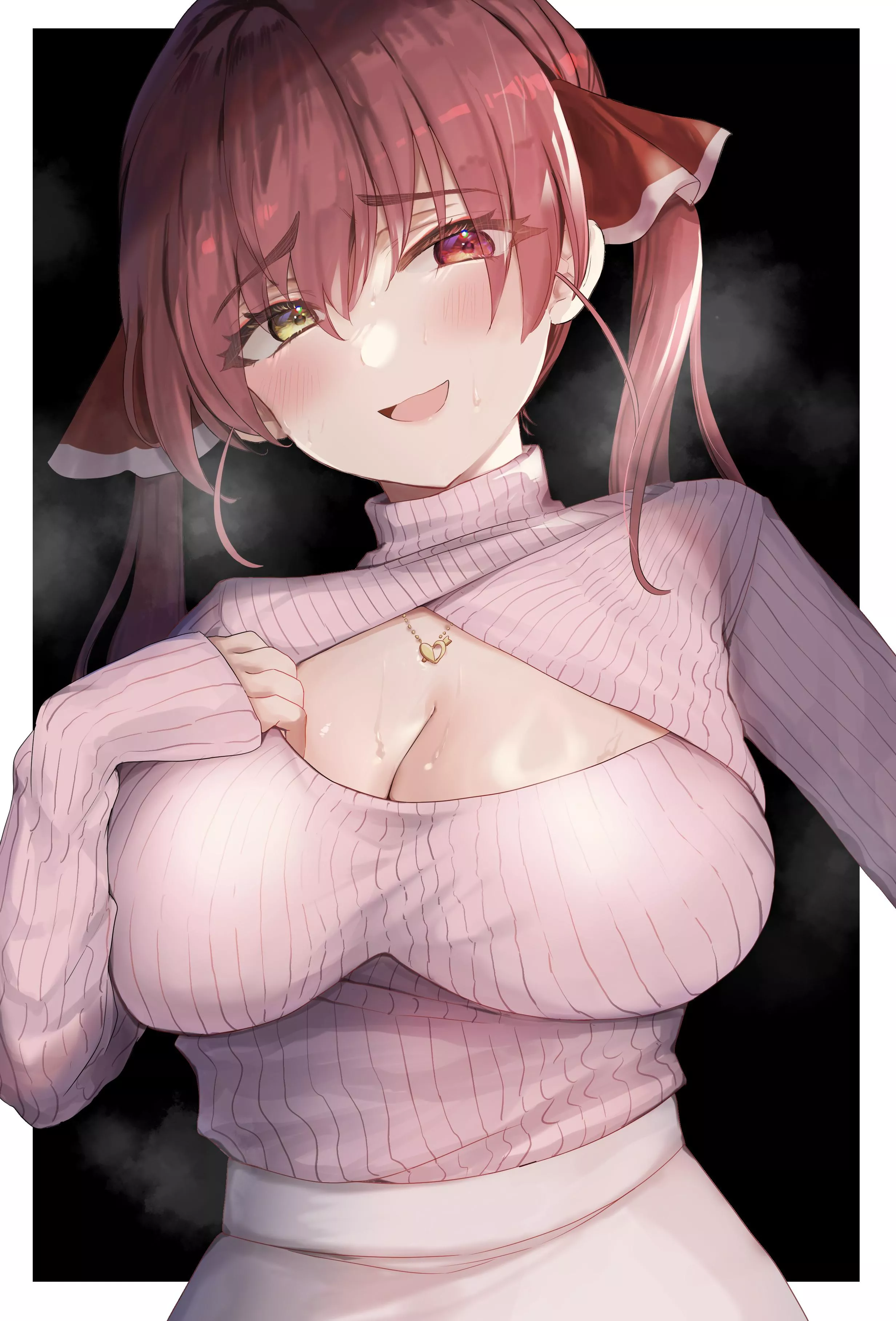 Marine feeling hot [Hololive]