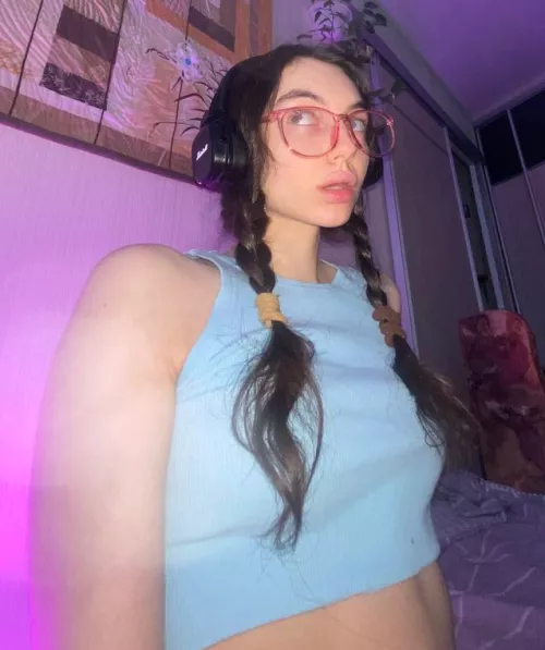 My Fav croptop looks freat in neon light