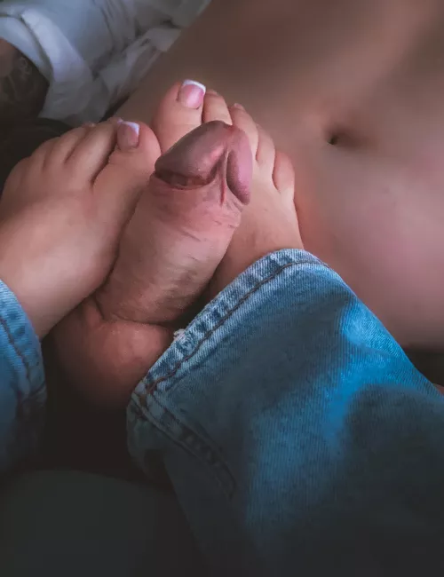 Our fist footjob picture. Should we do more🫣🔥