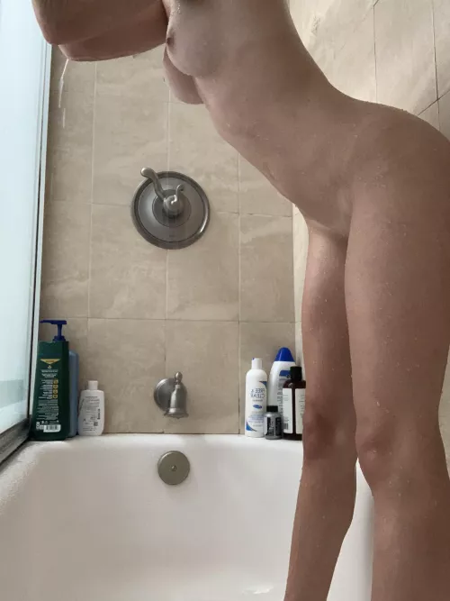 Will you join this young French teen in the shower