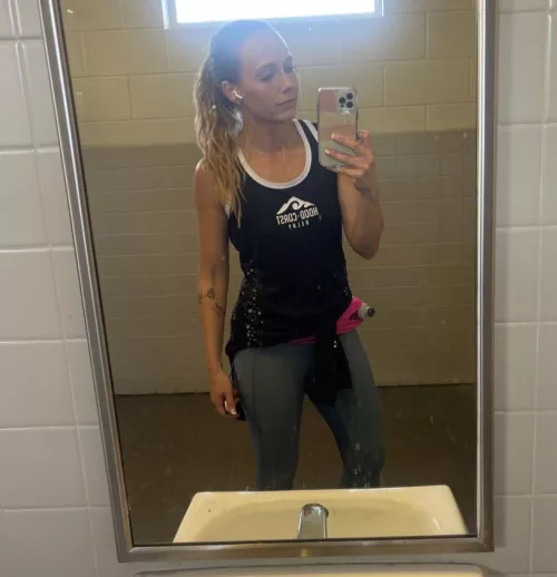 8 mile run in the cold & still sweating