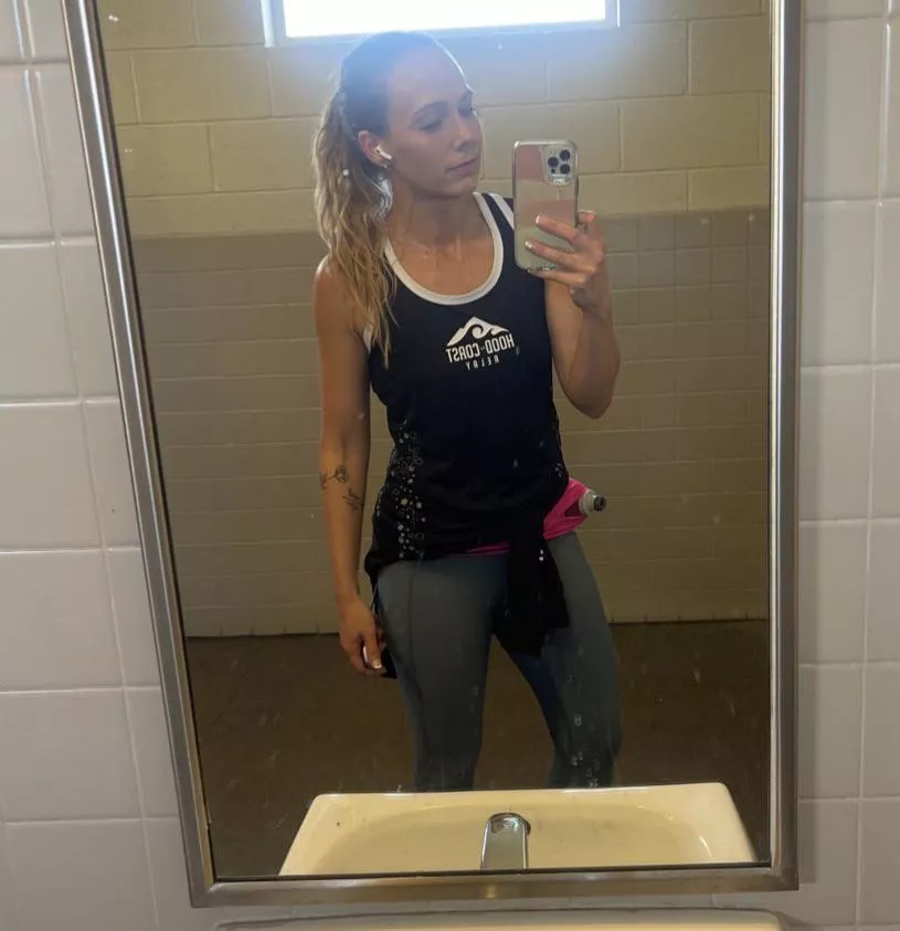 8 mile run in the cold & still sweating