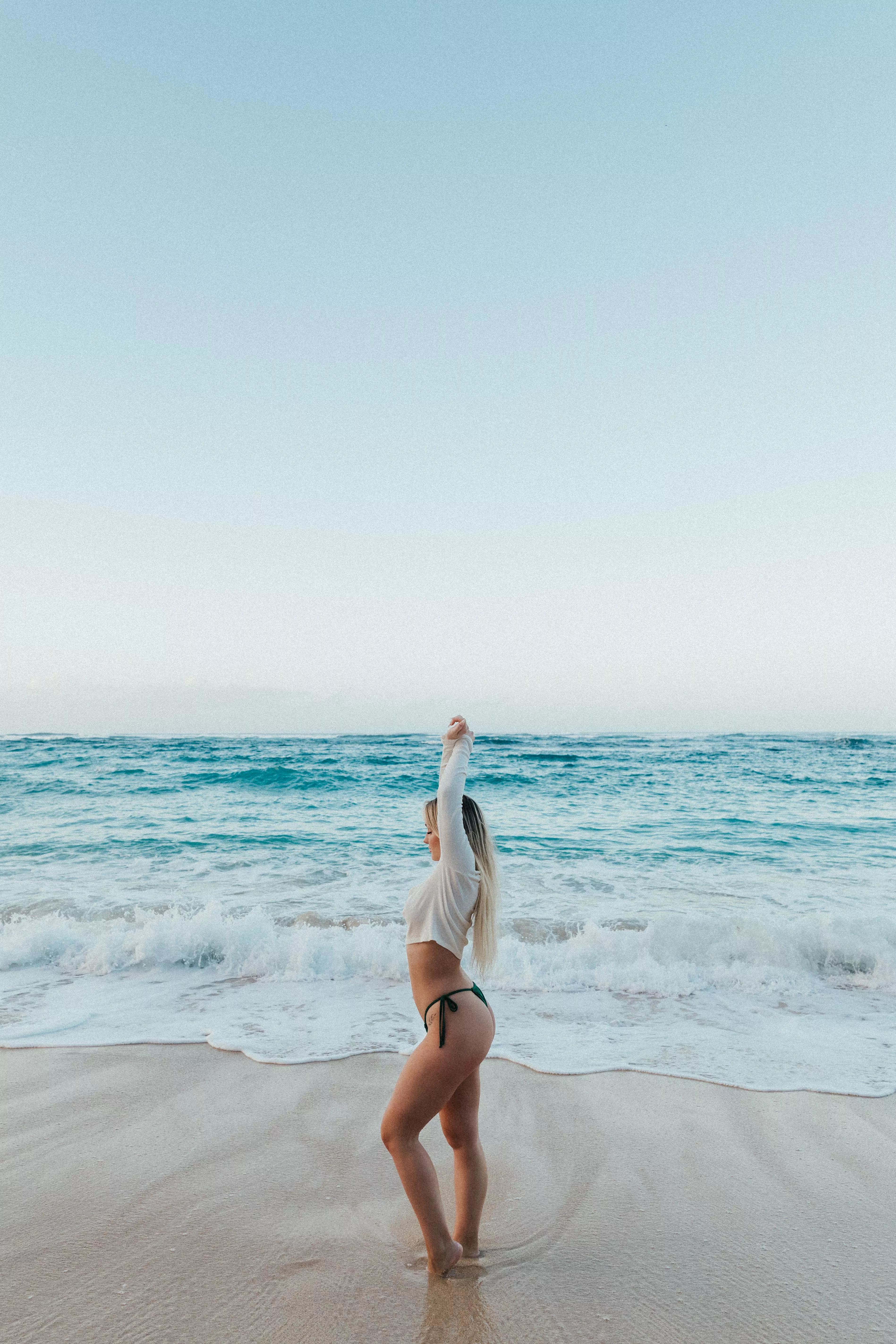 All I need is sun, sand and a bit stretch.