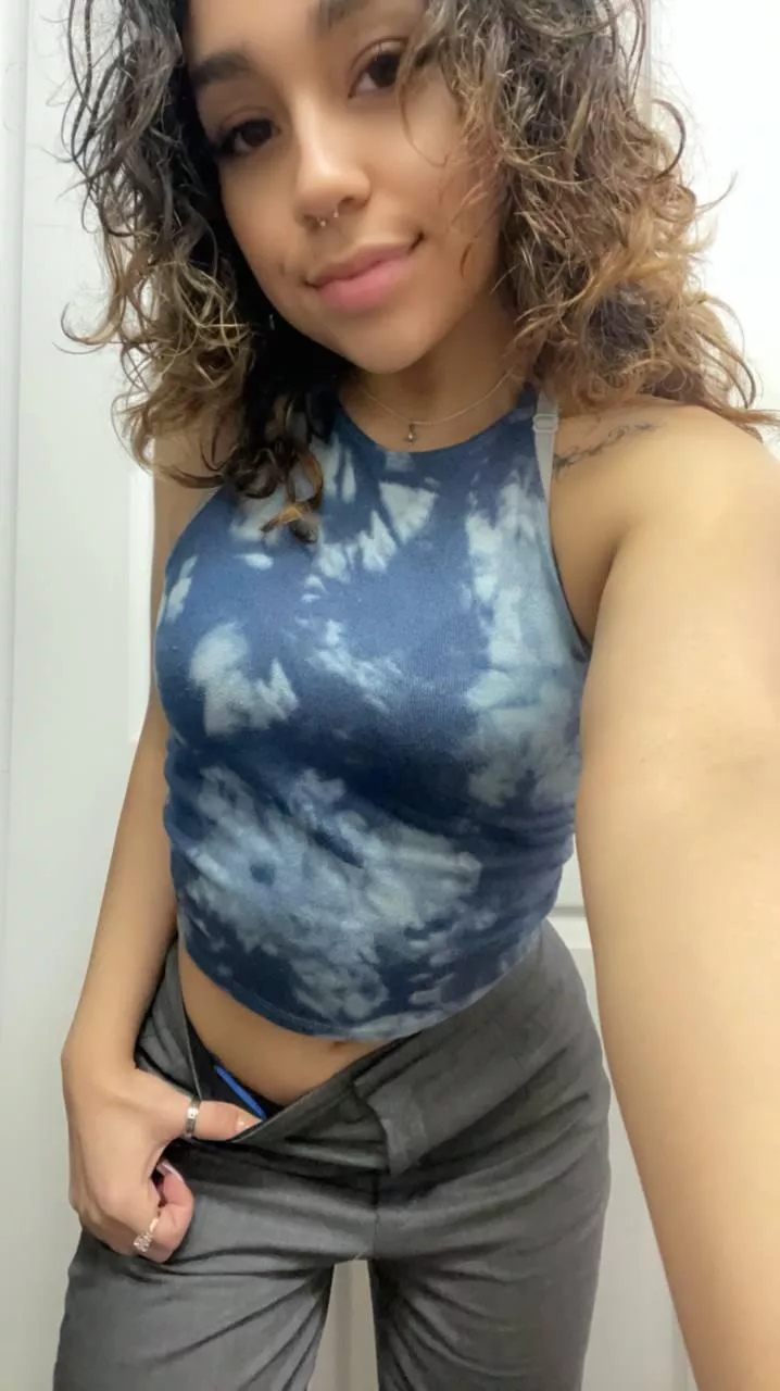 An innocent-looking girl with a dirty mind