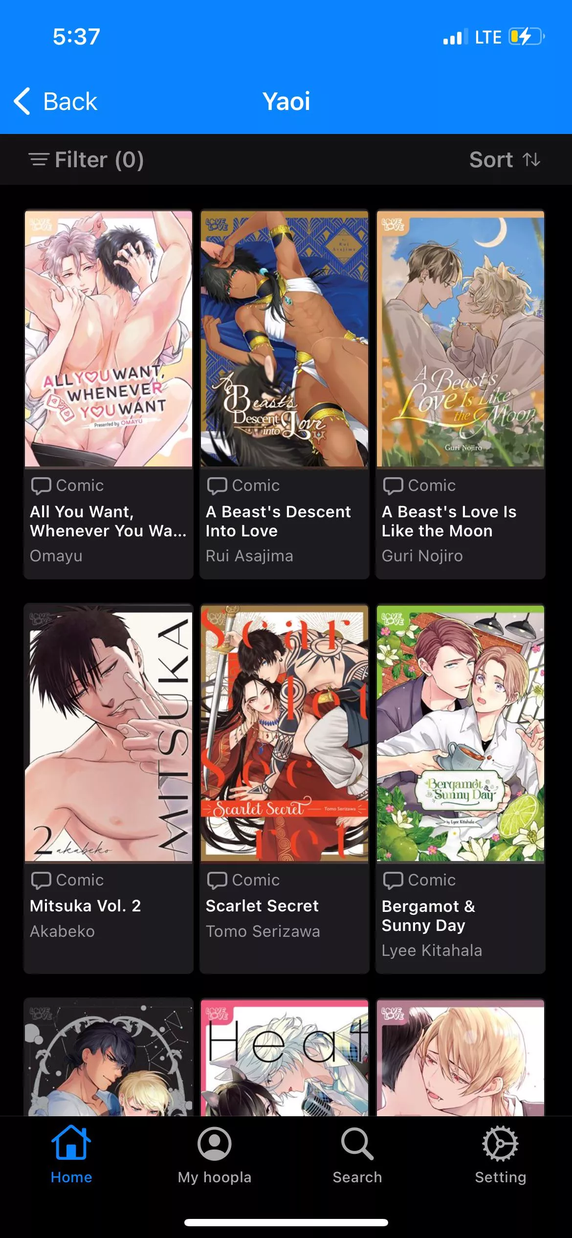Apparently my library offers Yaoi now.