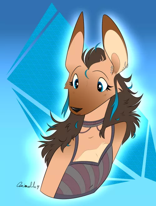 blueeee!! art by me, animablu