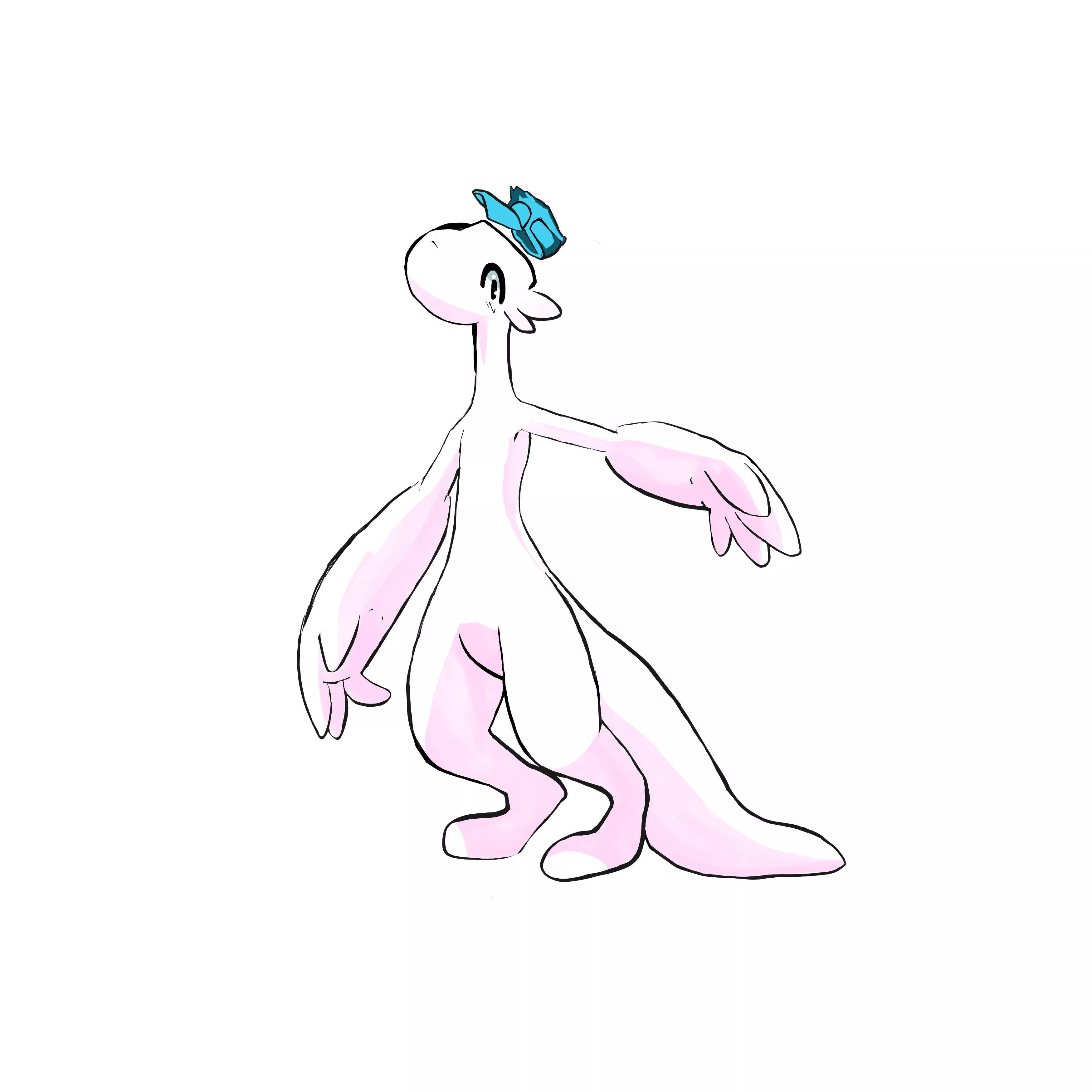 Drew this lizard and it wanted to say hello.