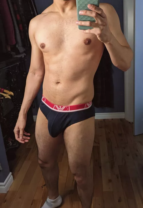 Filling out Emporio Armani briefs