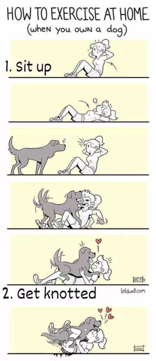 “Getting Knotty is the only reason exercising at home makes sense.. [Loldwell]”