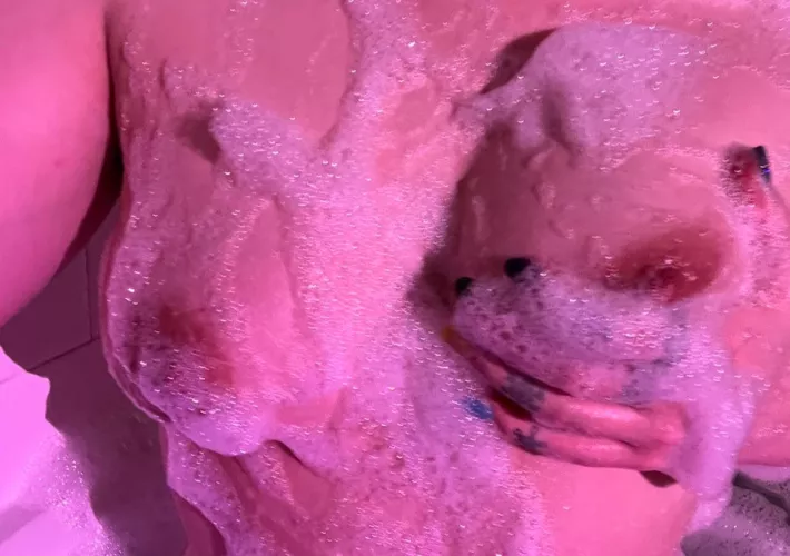 getting nice & sudsy