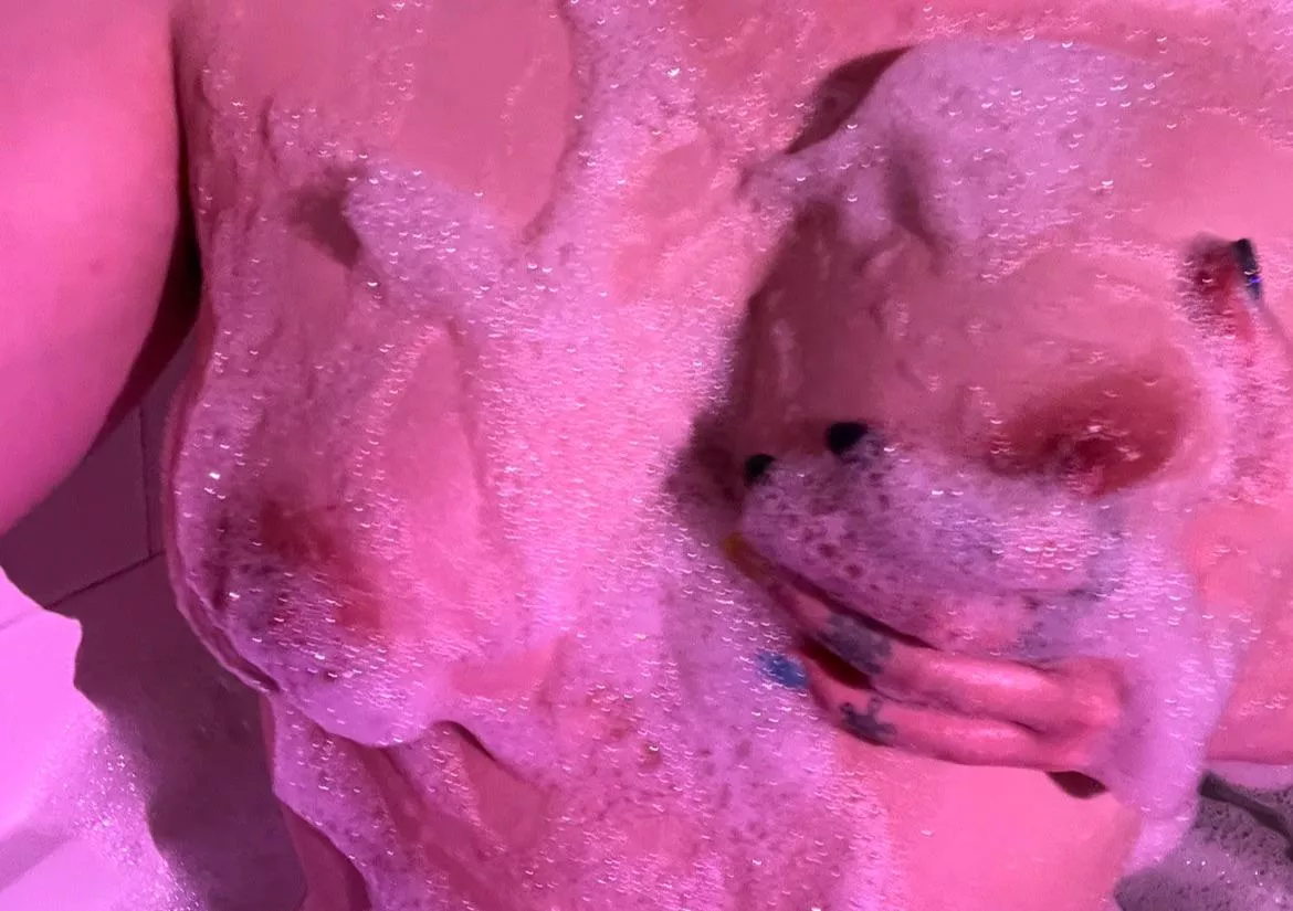 getting nice & sudsy