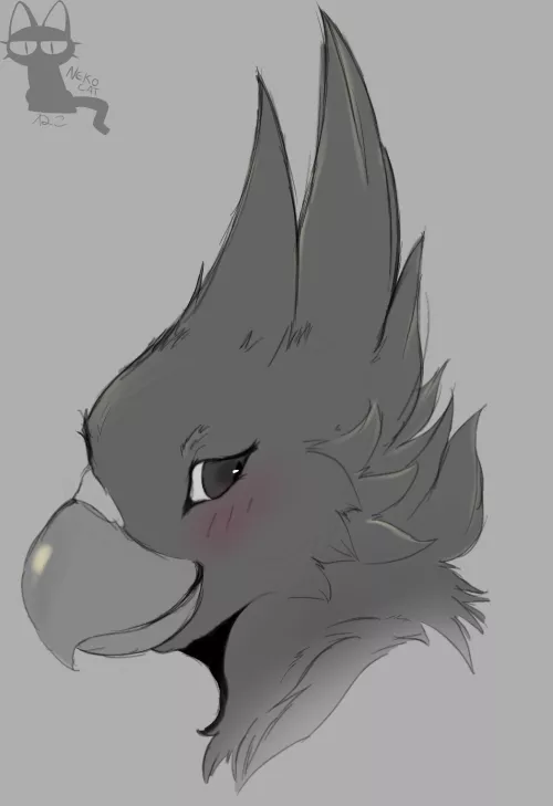 Headshot commission for someone on telegram, i almost dont have chances to work with birds so its very nice whenever i get to do some, those are still open also! just dm me