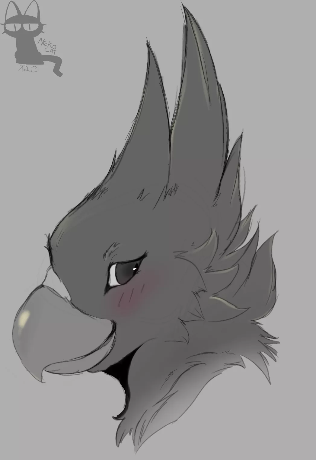 Headshot commission for someone on telegram, i almost dont have chances to work with birds so its very nice whenever i get to do some, those are still open also! just dm me