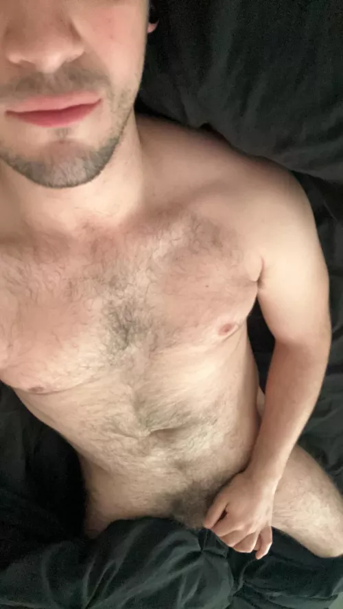 Hungover af. We’re not leaving bed until both of us cum. 😈