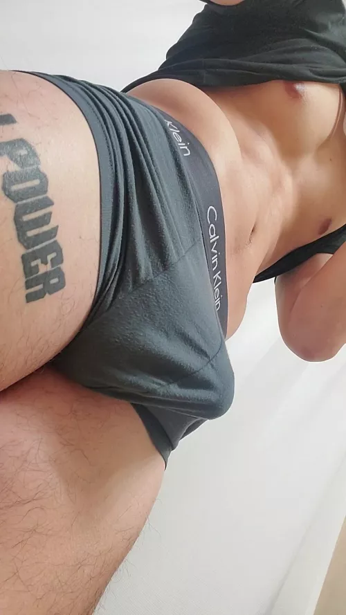 I hope you don't mind my bulge in your face..