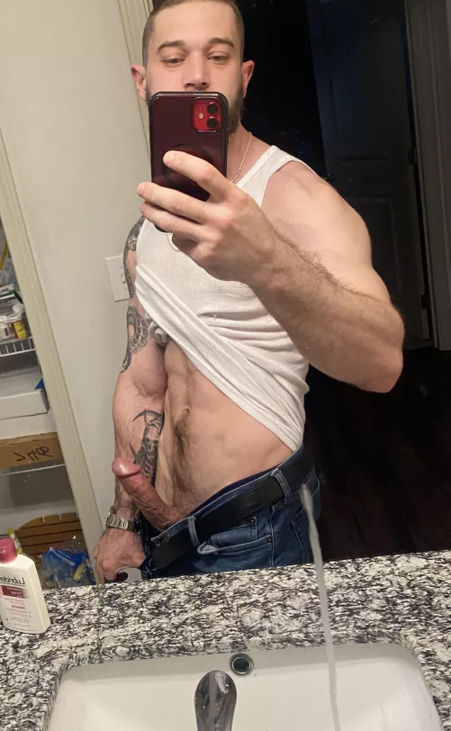 I Wonder How That Mirror Stain Got There 😏