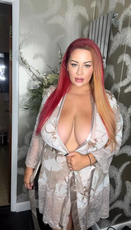 In nothing by my little robe today